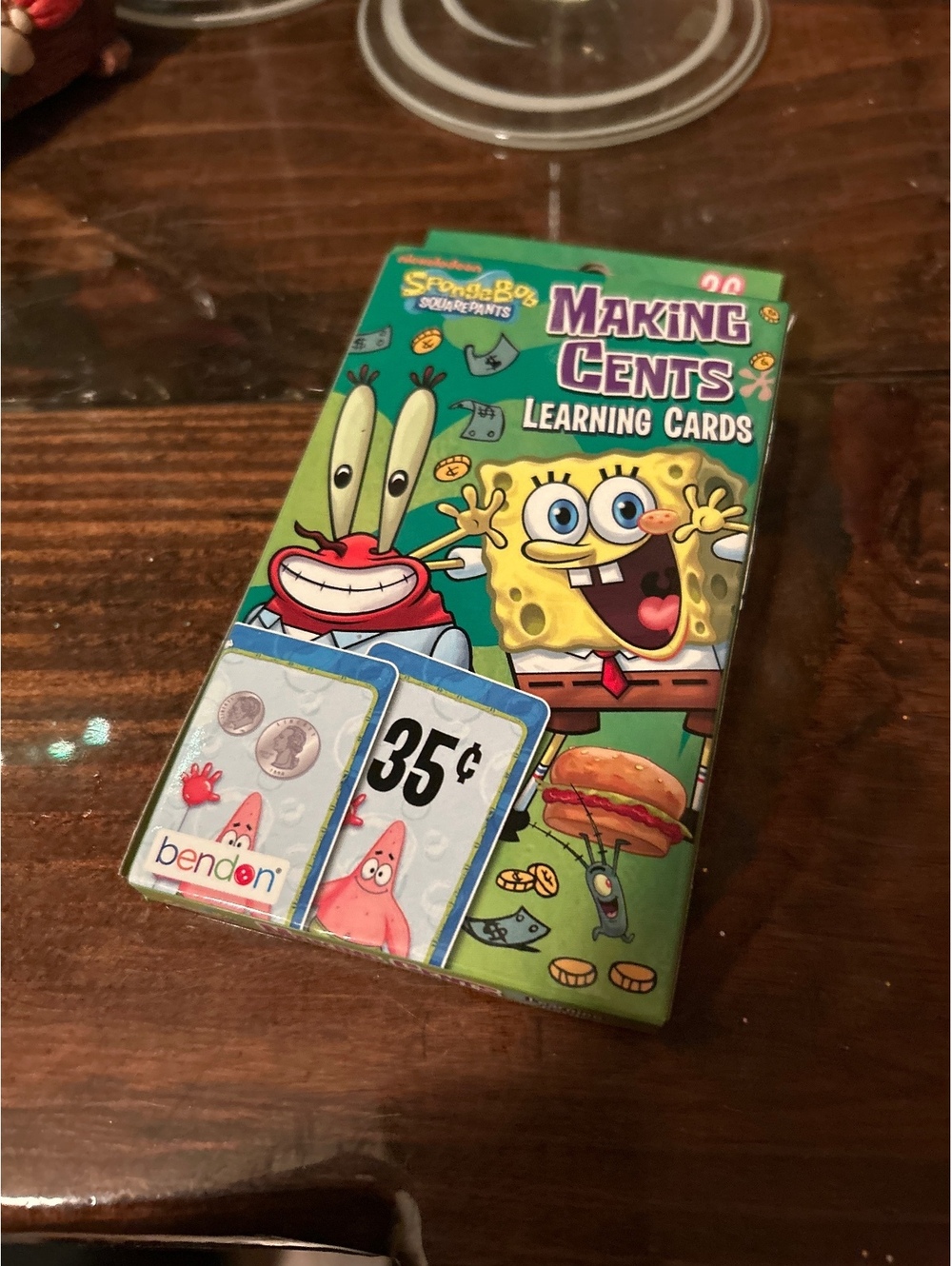 SpongeBob SquarePants Making Cents Learning Cards